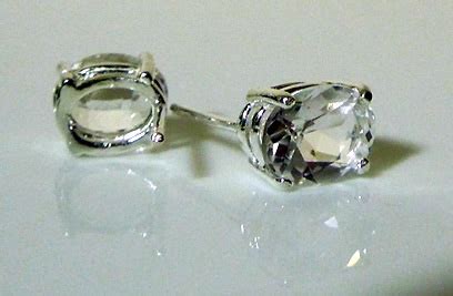 Oval Diamond Stud Earrings