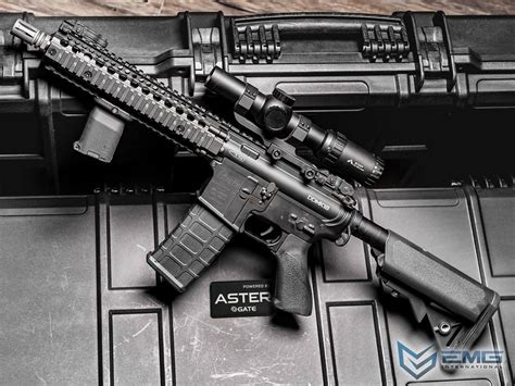 EMG / Daniel Defense Licensed SOPMOD Block II w/ Falcon MOSFET (Model: Mk18 / Tan), Airsoft Guns ...