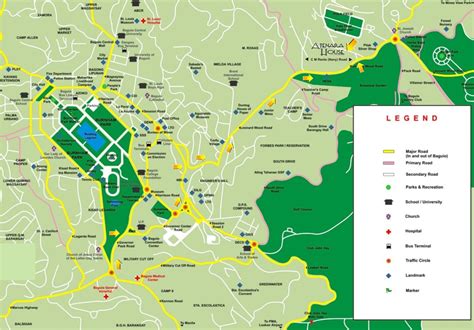 Baguio Tourist Spot Map 2024 - Daria Emelina