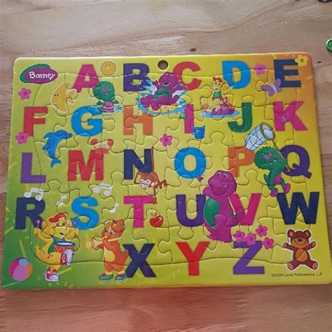 ALphabet Puzzles (Barney And Friends), Hobbies & Toys, Toys & Games on Carousell