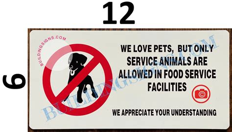 SERVICE ANIMALS ONLY SIGN | HPD SIGNS - THE OFFICIAL STORE