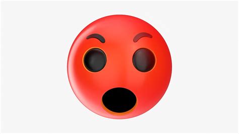 ArtStation - Emoji 058 Angry With Mouth Opened | Resources