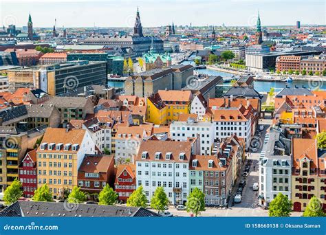 Beautiful Aerial View of Copenhagen from Above, Denmark Stock Photo - Image of city, danish ...