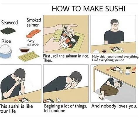 How To Make Sushi | Imágenes hilarantes, Memes ofensivos, Memes gracioso