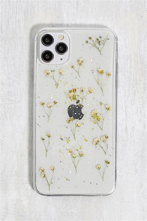 Recover White Glitter Flower iPhone 11 Pro Max/XS Max Phone Case | Urban Outfitters UK