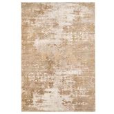 Modern Soft Grey Gold Distressed Abstract Living Room Rug - Moonshine ...