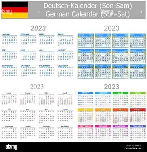 2023 german calendar hi-res stock photography and images - Alamy