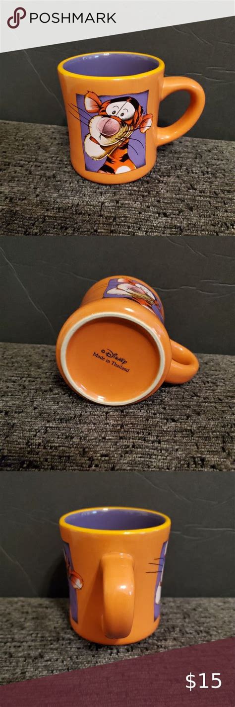 Vintage Disney Tigger Coffee Mug Orange and Purple Cup Made in Thailand | Purple cups, Vintage ...