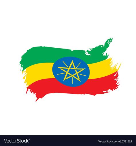 Ethiopia flag Royalty Free Vector Image - VectorStock