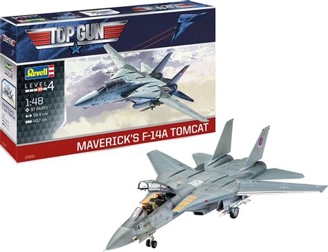 Revell RV03865 F-14 A Tomcat Top Gun Plastic Model kit, Unpainted – TopToy