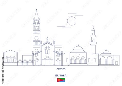 Asmara City Skyline, Eritrea Stock Vector | Adobe Stock