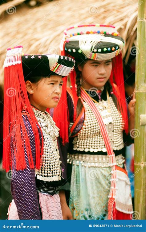 Portrait of Young Lisu Minority Hill Tribe in Thailand. Editorial Photo - Image of refugee ...