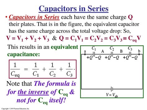 ☑ Capacitors In Series Voltage Drop