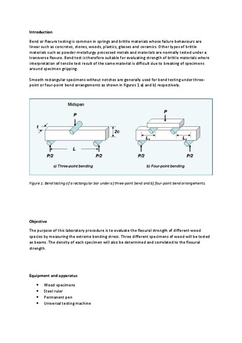 (DOC) flexural wood test | Nor Faezah - Academia.edu