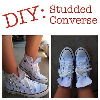 sincerely, truly scrumptious: DIY: Studded Converse