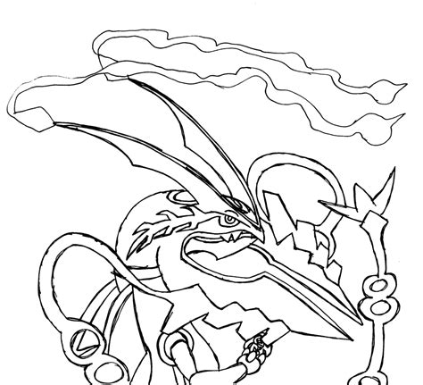 15 Pics Of Pokemon Mega Rayquaza Coloring Pages - Mega Pokemon ... - Coloring Home