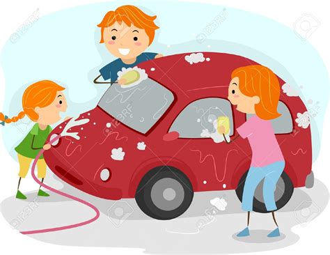 clipart person washing car - Clipground