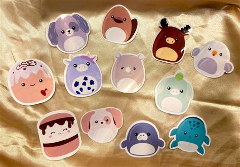 Squishmallow Stickers Part 2 | Etsy