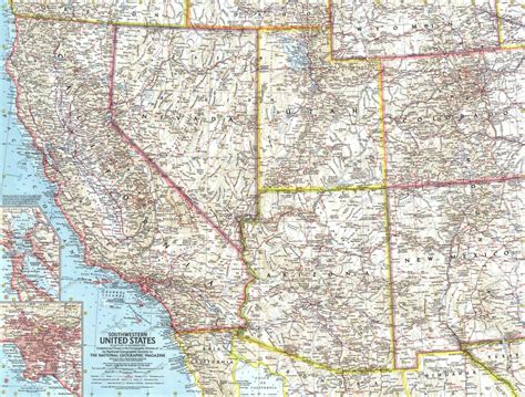 Map Of Palm Springs Area Of California Printable Southwest Region | Printable Map Of ...