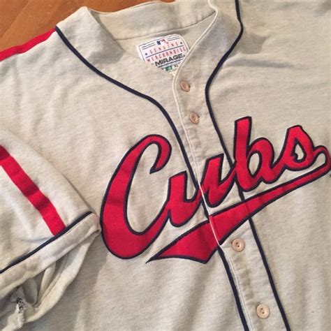 Vintage MLB Chicago Cubs Baseball Jersey By Mirage ADULT XL