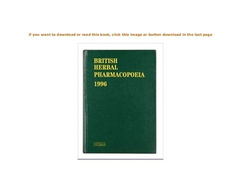 ((Read_EPUB))^^@@ British Herbal Pharmacopoeia *full_pages*