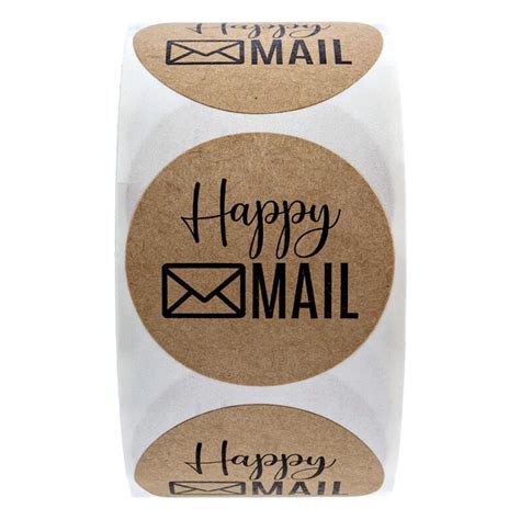 Happy Mail Stickers Roll/ Air Mail Stickers/ Envelope - Etsy