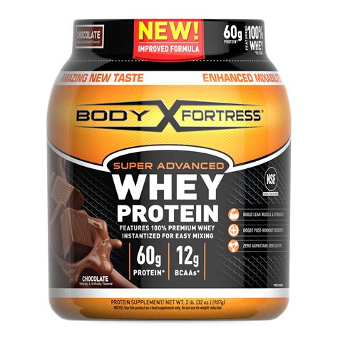 Body Fortress--Super Advanced Whey Protein, Chocolate--Protein ...