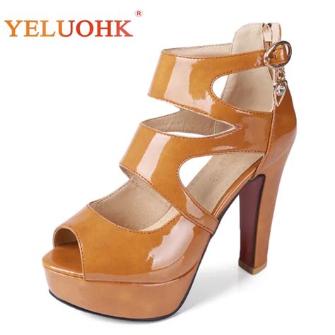 Aliexpress.com : Buy 33 44 Platform Sandals Women Big Size Extreme High Heel Sandals Women ...