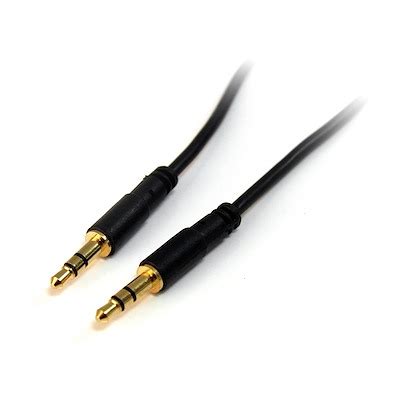 6 ft Slim 3.5mm Stereo Audio Cable - M/M - Audio Cables and Adapters