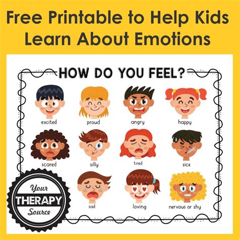 EMOTIONAL ACTIVITIES FOR TODDLERS - Your Therapy Source