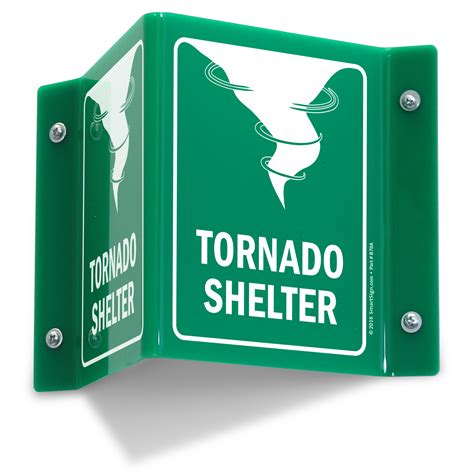 Tornado Shelter Projecting Sign, SKU: S2-1753