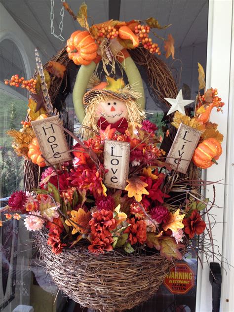 How cute a fall basket I made | Fall harvest decorations, Fall basket ideas, Fall halloween decor