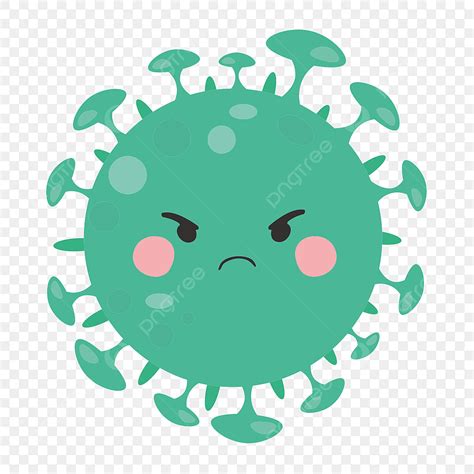 Cute Virus Clipart Transparent Background, Cute Virus Cartoon ...