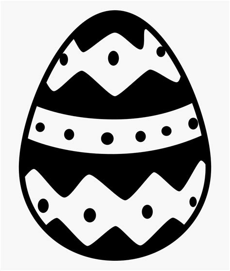 Easter Egg With One Horizontal Straight Line And Two - Easter Eggs Svg Free , Free Transparent ...