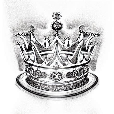 King Crown Drawing Tattoo