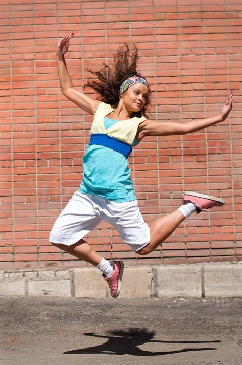 Beautiful Girl Dancing Hip-hop Stock Photo - Image of model, hair: 16956946