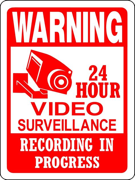 Video Surveillance Sign Printable