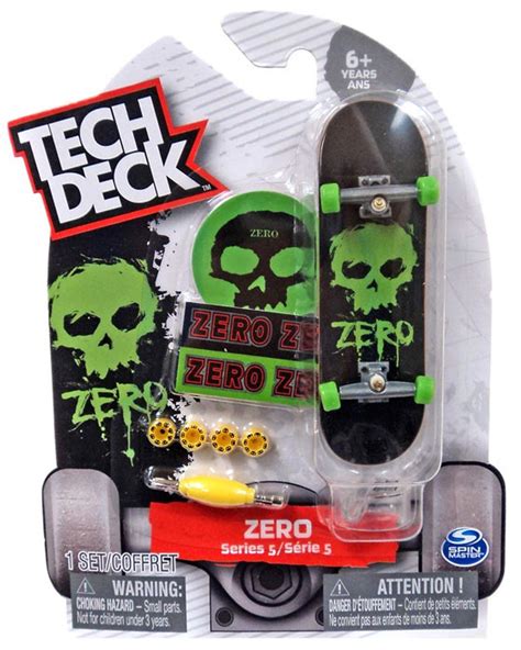 Tech Deck Series 5 Zero 96mm Mini Skateboard Spin Master - ToyWiz