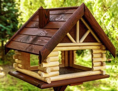 Exclusive Large Wooden Bird Table House Bird Feeder & Feeding House 5060473160... - Modern ...