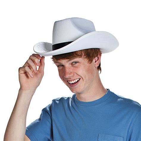 Adult'S White Cowboy Hat - Apparel Accessories - 1 Piece | eBay