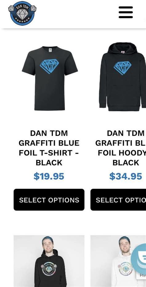 So I happened across a “Official DanTDM Merch Store” (Probably not the exact name, I forgot ...