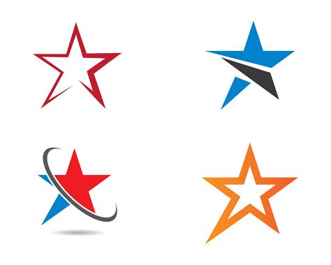 Star Logo Icons Set 1236293 Vector Art at Vecteezy