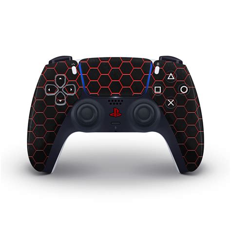 Red Hex Armour Ps5 Controller Skin | KO Custom Creations