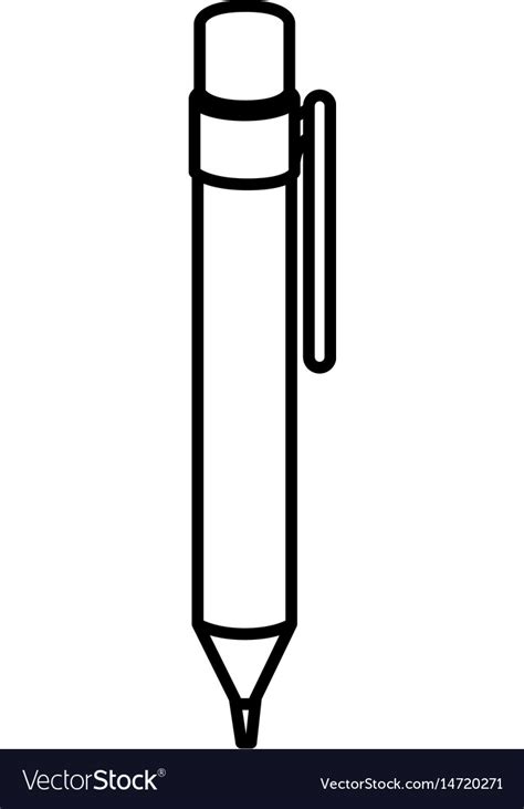 Mechanical pencil isolated icon Royalty Free Vector Image