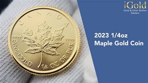 2023 1/4oz Maple Gold Coin - YouTube