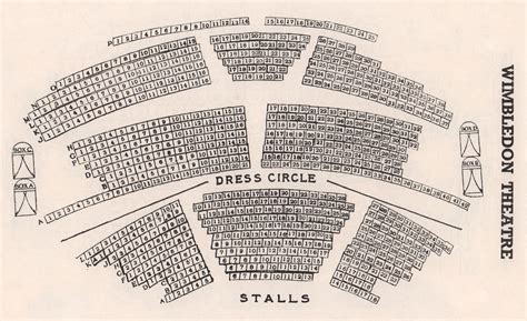 NEW WIMBLEDON THEATRE vintage seating plan. London 1937 old vintage print