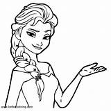Frozen Princess Coloring Pages Elsa  Free Printable sketch template