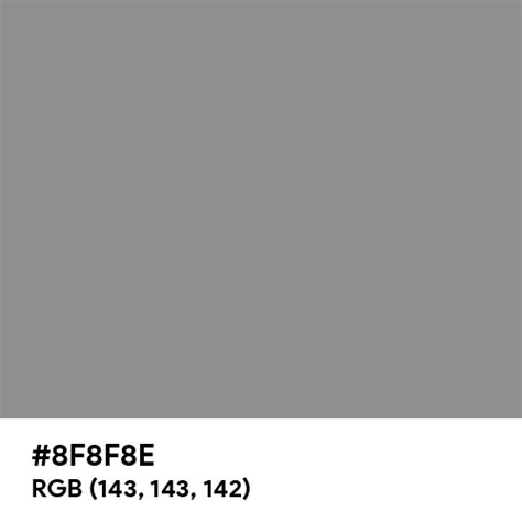 Ash Grey color hex code is #8F8F8E