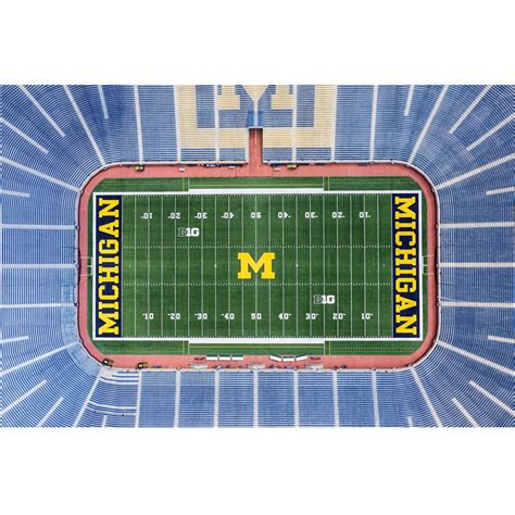 U of M Aerial View Photo Michigan Stadium Aerial Photography | Etsy