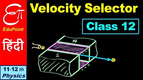 VELOCITY SELECTOR || Class 12 - Moving Charge and Magnetism - 5 || in HINDI - YouTube